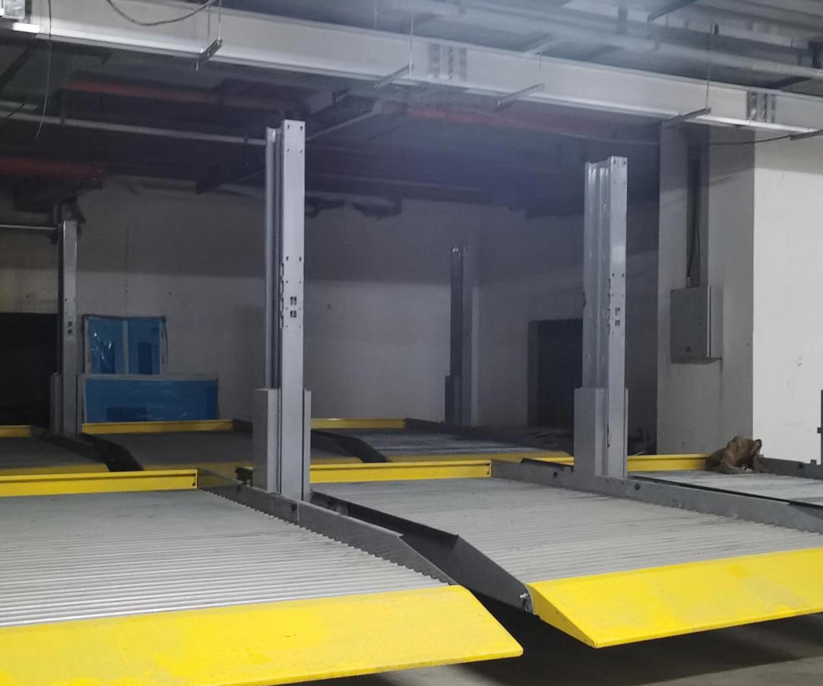 鄉(xiāng)城4柱機械停車場過驗收