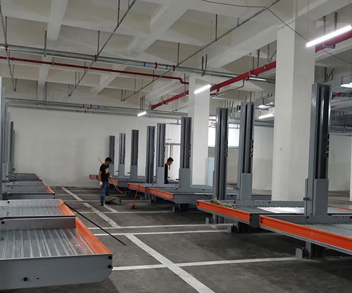 前鋒兩柱聯(lián)排商用立體停車庫